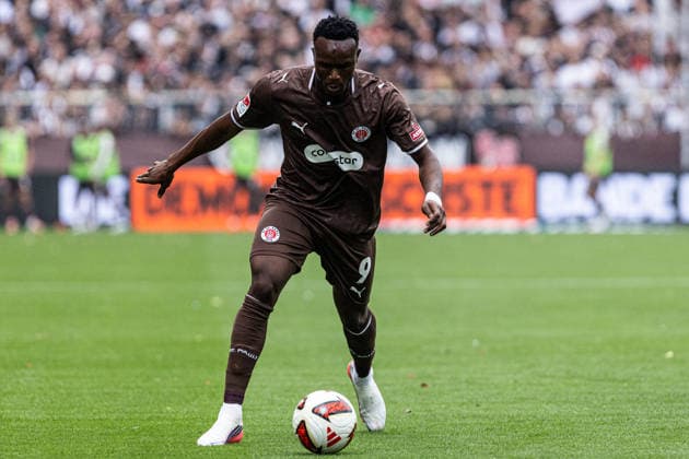 2. Fußball Bundesliga: FC St. Pauli - 1. FC Kaiserslautern; 30.08.2026 Abdoulie Ceesay (FC St. Pauli, 9) 2. Fußball Bundesliga 3.Spieltag: FC St. Pauli - 1. FC Kaiserslautern; Millerntor-Stadion, Hamburg, St. Pauli; 30.08.2026 DFL regulations prohibit any use of photographs as image sequences and or quasi video. *** German Bundesliga: FC St. Pauli 1, FC Kaiserslautern 30, August 2026 Abdoulie Ceesay, FC St. Pauli, 9 German Bundesliga, Matchday 3: FC St. Pauli 1, FC Kaiserslautern, Millerntor Stadium, Hamburg, St. Pauli, August 30, 2026. DFL regulations prohibit any use of photographs as image sequences and or quasi-video. Copyright: xBEAUTIFULxSPORTS Buriakovx