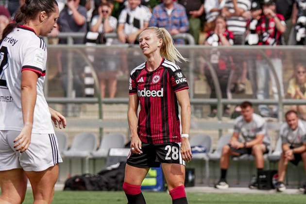 Deutschland: Fussball Saison 2026 2027 , Google Pixel Frauen-Bundesliga , 2. Spieltag , Eintracht Frankfurt Frauen vs. 1. FC Nürnberg Frauen - Stadion am Brentanobad (Frankfurt am Main) : Rebecka Blomqvist (Eintracht Frankfurt Frauen, 28) Mimik, Gesichtsausdruck, Emotion Frankfurt am Main Stadion am Brentanobad Deutschland Germany *** Germany Soccer Season 2026–2027, Google Pixel Women s Bundesliga, Matchday 2, Eintracht Frankfurt Women vs. 1. FC Nürnberg Women, Stadion am Brentanobad, Frankfurt am Main, Rebecka Blomqvist, Eintracht Frankfurt Women, 28, facial expressions, emotions, Frankfurt am Main, Stadion am Brentanobad, Germany Copyright: xBennetxLongx
