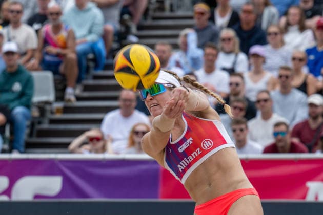 RECORD DATE NOT STATED German Beach Championship - Deutsche Beachvolleyball Meisterschaft Dortmund, Germany 30.08.2026 DORTMUND, GERMANY - AUGUST 30: Melanie Paul (Player 2, Eintracht Spontent) during the German Beach Championship - Deutsche Beachvolleyball Meisterschaft at Dortmund on August 30, 2026 in Dortmund, Germany. Copyright: xBEAUTIFULxSPORTS PeterxWeberx