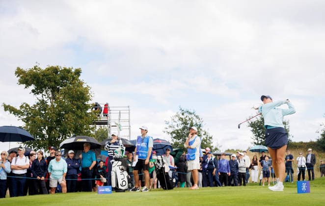 2026 KPMG Women s Irish Open, The K Club, Kildare 30 8 2026 Corinne Viden of Sweden tees off on the 14th Corinne Viden tees off on the 14th 30 8 2026  Copyright: xx ISS_1684