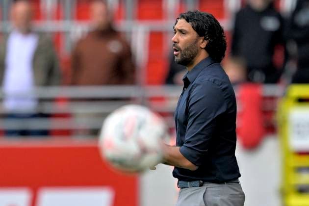 Royal Antwerp FC v Sint-Truidense VV - Jupiler Pro League DEURNE, BELGIUM - AUGUST 30 : Compper Marvin head coach of Royal Antwerp FC during the Jupiler Pro League match between Royal Antwerp FC and Sint-Truidense VV on August 30, 2026 in Deurne, Belgium, 30 08 2026 Deurne Belgium  Copyright: xSesx