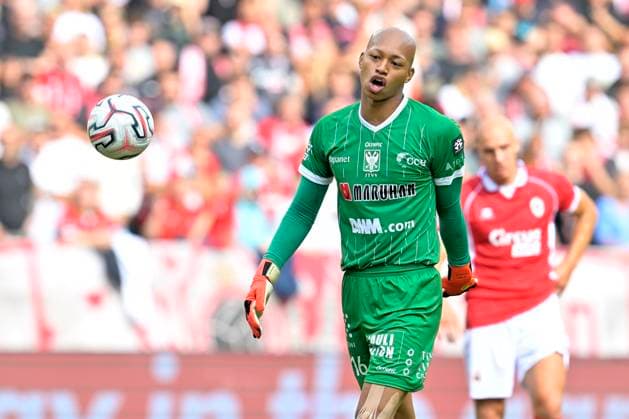 Royal Antwerp FC v Sint-Truidense VV - Jupiler Pro League DEURNE, BELGIUM - AUGUST 30 : Kokubo Leo Brian goalkeeper of Sint-Truidense VV during the Jupiler Pro League match between Royal Antwerp FC and Sint-Truidense VV on August 30, 2026 in Deurne, Belgium, 30 08 2026 Deurne Belgium  Copyright: xSesx