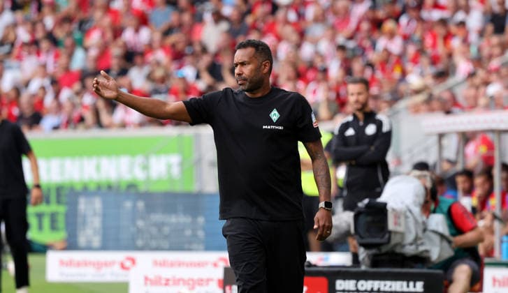 30.08.26 SC Freiburg - SV Werder Bremen Deutschland, Freiburg, 30.08.2026, Fussball, Bundesliga, Saison 2026 2027, SC Freiburg - SV Werder Bremen: Daniel Thioune (Trainer SV Werder Bremen). *** August 30, 2026 SC Freiburg vs. SV Werder Bremen Germany, Freiburg, August 30, 2026, Soccer, Bundesliga, 2026–2027 Season, SC Freiburg vs. SV Werder Bremen Daniel Thioune, Coach of SV Werder Bremen