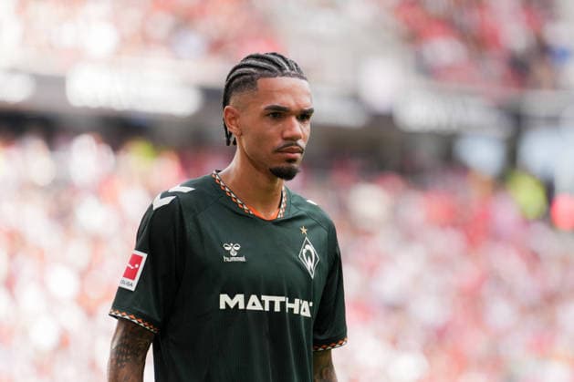 1. Bundesliga: SC Freiburg vs SV Werder Bremen, 30.08.2026 Justin Njinmah (SV Werder Bremen, 11) 1. Bundesliga: SC Freiburg vs SV Werder Bremen, Europa-Park-Stadion, 30.08.2026 DFB DFL REGULATIONS PROHIBIT ANY USE OF PHOTOGRAPHS AS IMAGE SEQUENCES AND OR QUASI-VIDEO. *** 1 Bundesliga: SC Freiburg vs. SV Werder Bremen, August 30, 2026; Justin Njinmah, SV Werder Bremen, 11; 1 Bundesliga: SC Freiburg vs. SV Werder Bremen, Europa-Park Stadium, August 30, 2026 DFB DFL regulations prohibit any use of photographs as image sequences and or quasi-video. Copyright: xBEAUTIFULxSPORTS Boscox