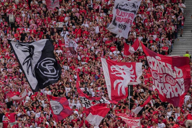 1. Bundesliga: SC Freiburg vs SV Werder Bremen, 30.08.2026 Freiburger Fanblock 1. Bundesliga: SC Freiburg vs SV Werder Bremen, Europa-Park-Stadion, 30.08.2026 DFB DFL REGULATIONS PROHIBIT ANY USE OF PHOTOGRAPHS AS IMAGE SEQUENCES AND OR QUASI-VIDEO. *** 1 Bundesliga: SC Freiburg vs. SV Werder Bremen, August 30, 2026, Freiburg Fan Section 1 Bundesliga: SC Freiburg vs. SV Werder Bremen, Europa-Park Stadium, August 30, 2026 DFB and DFL regulations prohibit any use of photographs as image sequences and or quasi-video. Copyright: xBEAUTIFULxSPORTS Boscox