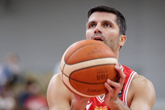 BASKETBALL - FIBA EuroBasket, quali, AUT vs MKD VIENNA,AUSTRIA,30.AUG.26 - BASKETBALL - FIBA EuroBasket 2029 Pre-Qualifier, Austria vs North Macedonia. Image shows Vojdan Stojanovski (MKD).  GEPAxpictures xArminxRauthner