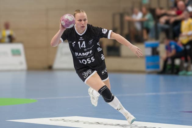 Lotta Röpcke (Tussies, 14), SV Union Halle-Neustadt vs. TuS Metzingen, 1. Handball Bundesliga Frauen, Saison 2026 27, 30.08.2026 Halle SWH Arena Sachsen-Anhalt Deutschland