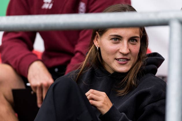 GOOGLE PIXEL Frauen-Bundesliga, Bayer 04 Leverkusen - VfL Wolfsburg; 30.08.2026 Carlotta Wamser (Bayer 04 Leverkusen, 37) auf der Tribüne GOOGLE PIXEL Frauen-Bundesliga, Bayer 04 Leverkusen - VfL Wolfsburg, Leverkusen, Ulrich-Haberland-Stadion am 30.08.2026 DFB REGULATIONS PROHIBIT ANY USE OF PHOTOGRAPHS AS IMAGE SEQUENCES AND OR QUASI-VIDEO. *** GOOGLE PIXEL Women s Bundesliga, Bayer 04 Leverkusen vs. VfL Wolfsburg, August 30, 2026; Carlotta Wamser of Bayer 04 Leverkusen, age 37, in the stands; GOOGLE PIXEL Women s Bundesliga, Bayer 04 Leverkusen vs. VfL Wolfsburg, Leverkusen, Ulrich Haberland Stadium on August 30, 2026 DFB REGULATIONS PROHIBIT ANY USE OF PHOTOGRAPHS AS IMAGE SEQUENCES AND OR QUASI-VIDEO Copyright: xBEAUTIFULxSPORTS Wunderlx