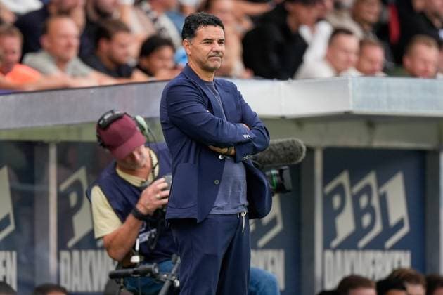 VELSEN-ZUID , 30-08-2026 , BUKO Stadion , season 2026 2027 , Dutch Eredivisie football , match between Telstar and Ajax , Picture shows Ajax coach Michel Telstar - Ajax  x206249044x Copyright: