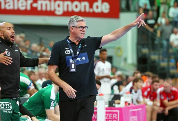 30.08.2026, xovx, Handball Opel Handball-Bundesliga, HSG Wetzlar - SG BBM Bietigheim Trainer Runar Sigtryggsson (HSG Wetzlar) Wetzlar Buderus Arena Hessen Deutschland (DE)