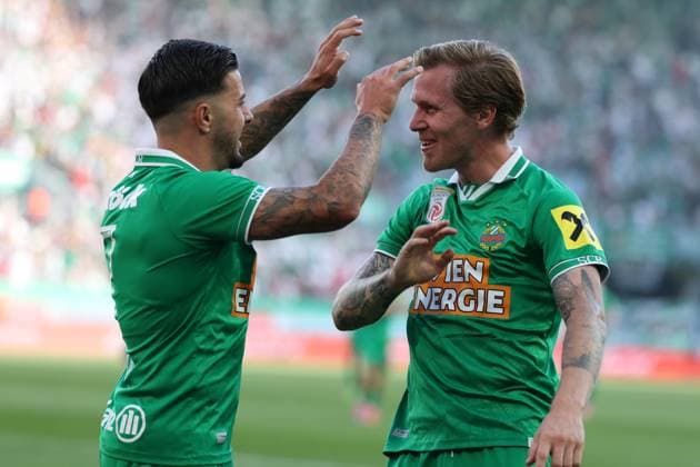 30.August. 2026 - SOCCER - 2026 27 ADMIRAL BUNDESLIGA,Round 5 SK Rapid Wien vs SK Sturm Graz Marco Tilio (Rapid Wien) celebrates his team s second goal VIENNA VIENNA, AUSTRIA Allianz Stadion SK Rapid Wien Allianz Stadion AUSTRIA Copyright: xYigitxOermex xPsxImagesxYigitxOermex xPsxImagesx