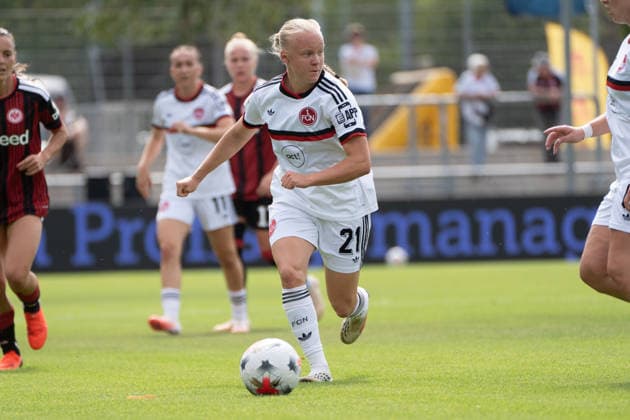 30.08.2026, xhfmx, Fussball Google Pixel Frauen-Bundesliga, Eintracht Frankfurt - 1.FC Nürnberg Keira Bednorz (1.FC Nürnberg, 21) Frankfurt am Main *** August 30, 2026, xhfmx, Soccer, Google Pixel, Women s Bundesliga, Eintracht Frankfurt, 1. FC Nürnberg, Keira Bednorz, 1. FC Nürnberg, 21, Frankfurt am Main