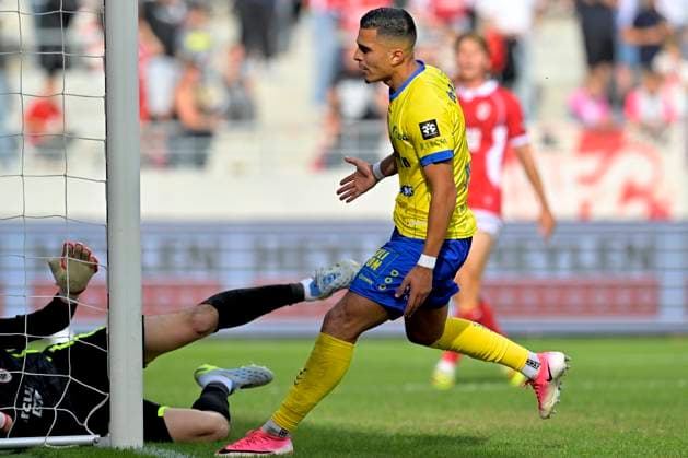 Royal Antwerp FC v Sint-Truidense VV - Jupiler Pro League DEURNE, BELGIUM - AUGUST 30 : Sebaoui Ilias forward of Sint-Truidense VV during the Jupiler Pro League match between Royal Antwerp FC and Sint-Truidense VV on August 30, 2026 in Deurne, Belgium, 30 08 2026 Deurne Belgium  Copyright: xSesx