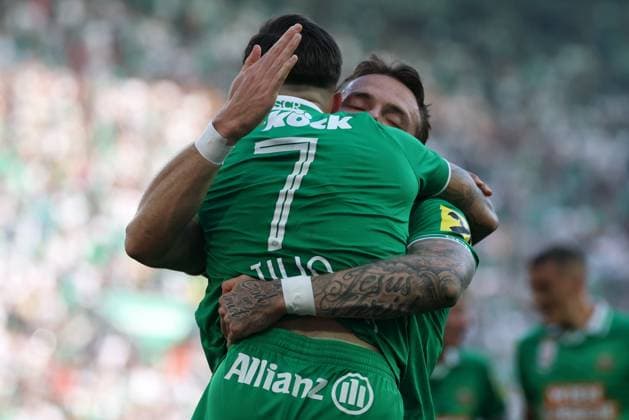 30.August. 2026 - SOCCER - 2026 27 ADMIRAL BUNDESLIGA,Round 5 SK Rapid Wien vs SK Sturm Graz Marco Tilio (Rapid Wien) celebrates his team s second goal VIENNA VIENNA, AUSTRIA Allianz Stadion SK Rapid Wien Allianz Stadion AUSTRIA Copyright: xYigitxOermex xPsxImagesxYigitxOermex xPsxImagesx
