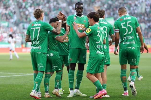 30.August. 2026 - SOCCER - 2026 27 ADMIRAL BUNDESLIGA,Round 5 SK Rapid Wien vs SK Sturm Graz Marco Tilio (Rapid Wien) celebrates his team s second goal VIENNA VIENNA, AUSTRIA Allianz Stadion SK Rapid Wien Allianz Stadion AUSTRIA Copyright: xYigitxOermex xPsxImagesxYigitxOermex xPsxImagesx