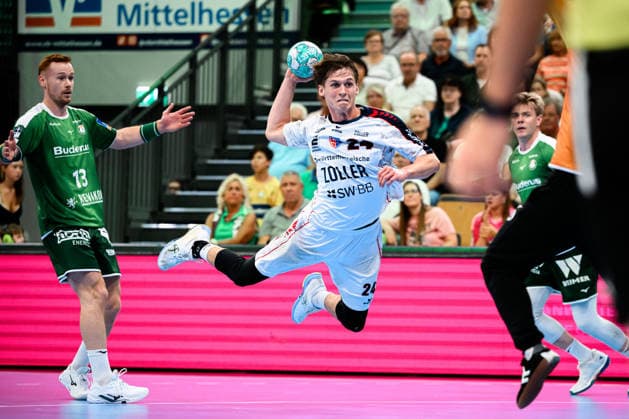 Wetzlar: HBL - 26 27 - HSG Wetzlar - SG BBM Bietigheim Maxim Orlov (Bietigheim) Wetzlar Buderus Arena Deutschland