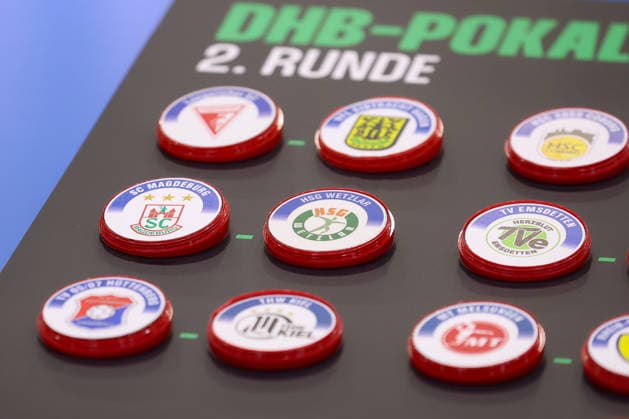 30.08.2026, xtgx, Handball Opel HBL, VfL Gummersbach - SC Magdeburg emspor, v.l. Auslosung der 2. Runde im DHB Pokal Gummersbach