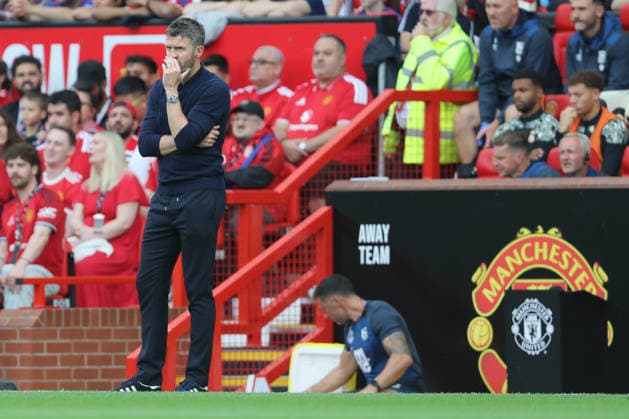Manchester United, ManU v Ipswich Town - Premier League 2026 27 Michael Carrick, Manager of Manchester United on the side line during the Premier League 2026 27 match between Manchester United and Ipswich Town at Old Trafford on August 30, 2026 in Manchester, England. WARNING! This Photograph May Only Be Used For Newspaper And Or Magazine Editorial Purposes. May Not Be Used For Publications Involving 1 player, 1 Club Or 1 Competition Without Written Authorisation From Football DataCo Ltd. For Any Queries, Please Contact Football DataCo Ltd on +44 (0) 207 864 9121 Manchester Old Trafford England United Kingdom Copyright: xAllstarxPicturexLibraryxLtdx