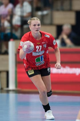 Lynn Holtmann (Halle, 27), SV Union Halle-Neustadt vs. TuS Metzingen, 1. Handball Bundesliga Frauen, Saison 2026 27, 30.08.2026 Halle SWH Arena Sachsen-Anhalt Deutschland