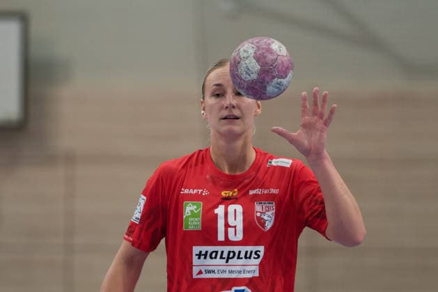 Lea Gruber (Halle, 19), SV Union Halle-Neustadt vs. TuS Metzingen, 1. Handball Bundesliga Frauen, Saison 2026 27, 30.08.2026 Halle SWH Arena Sachsen-Anhalt Deutschland