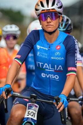 Italian MAGNALDI Erica pictured before the UEC Gravel European Championships in Houffalize (138 km), on Sunday 30 August 2026. DAVIDxPINTENS  x184736634x