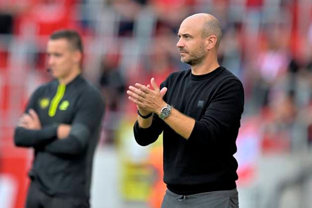 Royal Antwerp FC v Sint-Truidense VV - Jupiler Pro League DEURNE, BELGIUM - AUGUST 30 : De Meyer Frederic head coach of Sint-Truidense VV after the Jupiler Pro League match between Royal Antwerp FC and Sint-Truidense VV on August 30, 2026 in Deurne, Belgium, 30 08 2026 Deurne Belgium  Copyright: xSesx