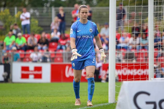 30.08.2026, GER, Fussball, Frauen, Google-Pixel Frauen- Bundesliga , Saison 2026 2027, Bayer 04 Leverkusen - VfL Wolfsburg Stina Johannes (WOB) gestikuliert, Gestik Leverkusen Ulrich-Haberland-Stadion Nordrhein-Westfalen Deutschland *** August 30, 2026, GER, Soccer, Women s, Google Pixel Women s Bundesliga, 2026–2027 Season, Bayer 04 Leverkusen vs. VfL Wolfsburg, Stina Johannes (WOB) gesturing, gestures, Leverkusen, Ulrich Haberland Stadium, North Rhine-Westphalia, Germany Copyright: xAdrianxSchlüterx