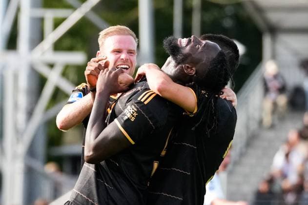 VELSEN-ZUID , 30-08-2026 , BUKO Stadion , season 2026 2027 , Dutch Eredivisie football , match between Telstar and Ajax , Picture shows AFC Ajax player Tolu Arokodare celebrating the 0-3 Telstar - Ajax  x206252651x Copyright: