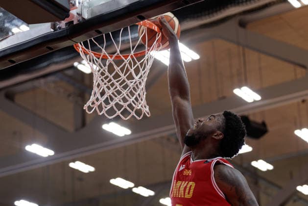 BASKETBALL - FIBA EuroBasket, quali, AUT vs MKD VIENNA,AUSTRIA,30.AUG.26 - BASKETBALL - FIBA EuroBasket 2029 Pre-Qualifier, Austria vs North Macedonia. Image shows Moses Anthony Wright (MKD).  GEPAxpictures xArminxRauthner