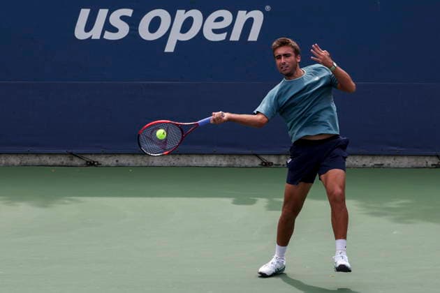 US Open tennis tournament - Day 1 Daniel Merida of Spain in action against Marton Fucsovics of Hungary during the Men™s Singles round one of the US Open Tennis Championships at the USTA Billie Jean King National Tennis Center in Flushing Meadows, New York, USA, 30 August 2026. The 2026 US Open tournament runs from 23 August through 13 September. FLUSHING MEADOWS NEW YORK United States  Copyright: xSARAHxYENESELx