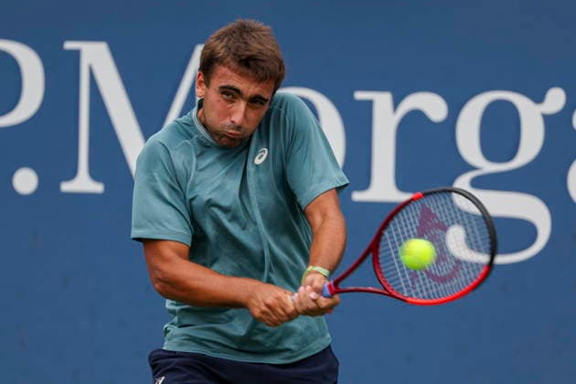 US Open tennis tournament - Day 1 Daniel Merida of Spain in action against Marton Fucsovics of Hungary during the Men™s Singles round one of the US Open Tennis Championships at the USTA Billie Jean King National Tennis Center in Flushing Meadows, New York, USA, 30 August 2026. The 2026 US Open tournament runs from 23 August through 13 September. FLUSHING MEADOWS NEW YORK United States  Copyright: xSARAHxYENESELx