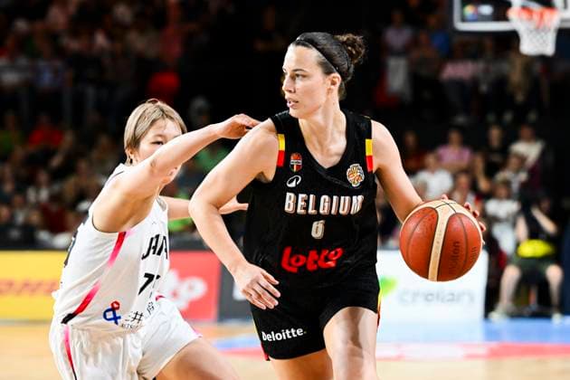 Belgium v Japan - FIBA Women s World Cup Friendly OOSTENDE, BELGIUM - AUGUST 30 : Delaere Antonia forward of Belgium in action during the friendly match between Belgium and Japan in preparation for the FIBA Women s Basketball World Cup in Berlin on August 30, 2026 in Oostende, Belgium, 30 08 2026 Oostende Belgium  Copyright: xVincentxKalutx