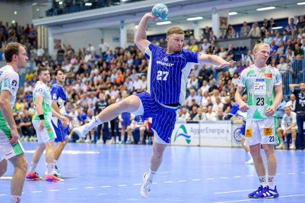 30.08.2026, xsefx, Handball, 1. HBL, VfL Gummersbach - SC Magdeburg, Saison 2026 2027 Herren, Schwalbe-Arena: Kristjan Horzen (VfL Gummersbach 27) Nordrhein-Westfalen Deutschland