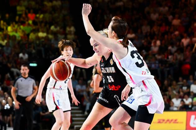 Belgium v Japan - FIBA Women s World Cup Friendly OOSTENDE, BELGIUM - AUGUST 30 : Massey Becky center of Belgium in action during the friendly match between Belgium and Japan in preparation for the FIBA Women s Basketball World Cup in Berlin on August 30, 2026 in Oostende, Belgium, 30 08 2026 Oostende Belgium  Copyright: xVincentxKalutx