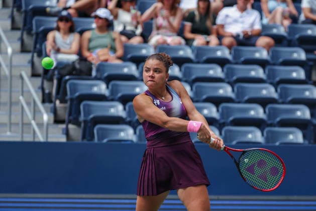 US Open tennis tournament - Day 1 Jasmine Paolini of Italy in action against Veronika Erjavec of Slovenia during the Women™s Singles round one of the US Open Tennis Championships at the USTA Billie Jean King National Tennis Center in Flushing Meadows, New York, USA, 30 August 2026. The 2026 US Open tournament runs from 23 August through 13 September. FLUSHING MEADOWS NEW YORK United States  Copyright: xOlgaxFedorovax
