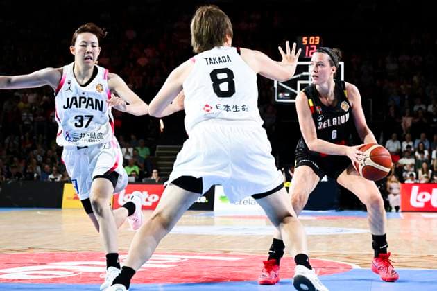 Belgium v Japan - FIBA Women s World Cup Friendly OOSTENDE, BELGIUM - AUGUST 30 : Delaere Antonia forward of Belgium in action during the friendly match between Belgium and Japan in preparation for the FIBA Women s Basketball World Cup in Berlin on August 30, 2026 in Oostende, Belgium, 30 08 2026 Oostende Belgium  Copyright: xVincentxKalutx