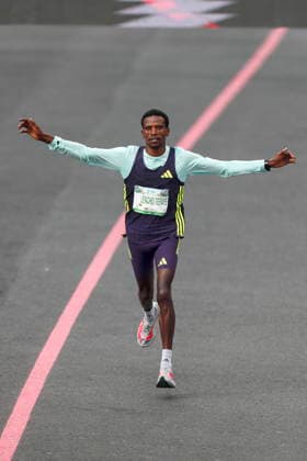 43rd edition of the Mexico City Marathon Ethiopian Anbesa Tesfaye Lencho crosses the finish line in second place at the 43rd edition of the Mexico City Marathon 2026 in Mexico City, Mexico, 30 August 2026. Ciudad de México (es-ES) Mexico  Copyright: xISAACxESQUIVELx