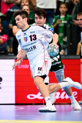 Wetzlar: HBL - 26 27 - HSG Wetzlar - SG BBM Bietigheim Jona Bader (Bietigheim) Wetzlar Buderus Arena Deutschland