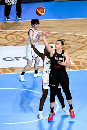 Belgium v Japan - FIBA Women s World Cup Friendly OOSTENDE, BELGIUM - AUGUST 30 : Meesseman Emma forward of Belgium in action during the friendly match between Belgium and Japan in preparation for the FIBA Women s Basketball World Cup in Berlin on August 30, 2026 in Oostende, Belgium, 30 08 2026 Oostende Belgium  Copyright: xVincentxKalutx
