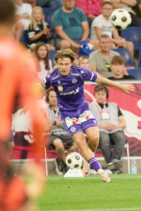 Salzburg, Österreich 30. August 2026: ADMIRAL Bundesliga - 2026 2027 - Sp. 5 - FC Red Bull Salzburg gegen FK Austria Wien Im Bild: Daniel Nnodim (FAK) Red Bull Arena Copyright: xFotostandx xWassmuthx