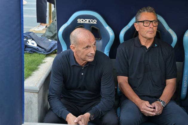 IPA87944179 - Massimiliano Allegri, head coach of Napoli, during the {genre} match between Napoli and Como at the Maradona Stadium on August 30, 2026, in Naples, Campania. During the SSC Napoli vs. Como 1907 Italian Serie A soccer match in Naples, Italy, on August 30, 2026  Copyright: xRobertoxRamaccia IPAxSportx xx 87944179