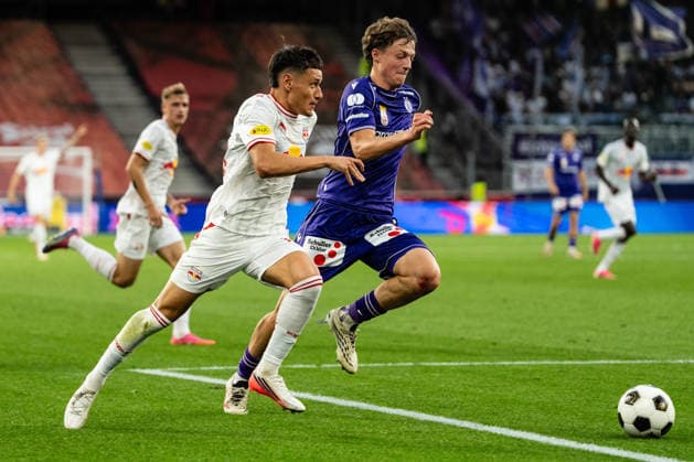 SOCCER - BL, RBS vs A.Wien SALZBURG,AUSTRIA,30.AUG.26 - SOCCER - ADMIRAL Bundesliga, Red Bull Salzburg vs FK Austria Wien. Image shows Damir Redzic (RBS) and Philipp Maybach (A.Wien).  GEPAxpictures xJulioxArellano