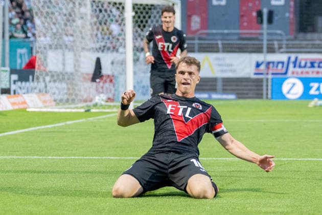 David Otto (Viktoria Koeln, 10) bejubelt sein Tor zum 3:1. FC Viktoria Koeln vs. SC Preussen Muenster, Fussball, 3. Liga, 03. Spieltag, Saison 2026 2027, 30.08.2026 DFL DFB Regulations prohibit any use of Photographs as image sequences and or Quasivideo FC Viktoria Koeln vs. SC Preussen Muenster, Fussball, 3. Liga, 03. Spieltag, Saison 2026 2027, 30.08.2026 Koeln Copyright: xEibner-Pressefoto ThomasxHaeslerx EP_THR