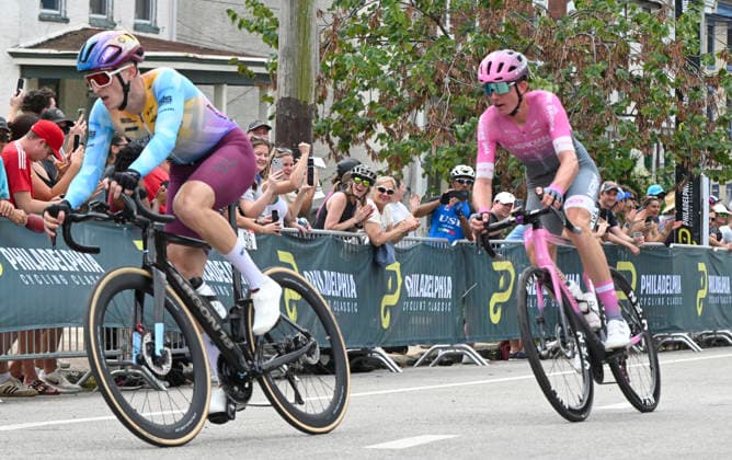 August 30, 2026, Philadelphia, Pennsylvania, United States: Cyclist struggle up the famed Manayunk Wall during the MenÃ¢â‚¬â ¢s Philadelphia Cycling Classic race n Philadelphia PA Philadelphia Cycling Classic 2026  - ZUMArf1_ 20260830_zaf_rf1_041 Copyright: xRickyxFitchettx