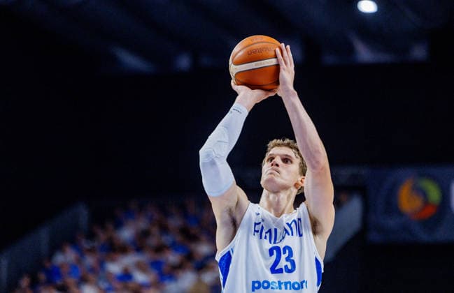 LKS 20260830 Lauri Markkanen of Finland during the FIBA Basketball World Cup 2027 European Qualifiers match between Estonia vs. Finland in Tallinn, Estonia on August 30, 2026. - RAUL MEE Tallinn Estonia He4TrH9pMxc  Copyright: xRaulxMeex He4TrH9pMxc