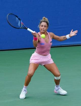 Renata Zarazua in first round action 2026 US Open, Day One, USTA Billie Jean King National Tennis Center, New York, USA - 30 Aug 2026New York USTA Billie Jean King National T New York (NY) United States of America EDITORIAL USE ONLY No use with unauthorised audio, video, data, fixture lists, club league logos or live services. Online in-match use limited to 120 images, no video emulation. No use in betting, games or single club league player publications. Copyright: xJavierxGarcia Shutterstockx 17124546au