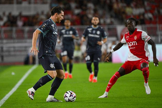 FOOTBALL : AS Monaco VS Olympique de Marseille - Ligue 1 McDonald s - 30 08 2026 Pierre-Emile Hojbjerg (OM) - Ligue 1 McDonald s match between AS Monaco and Olympique de Marseille on August 30, 2026 at the Louis II Stadium in Monaco. MonacoMonaco  Copyright: xWilliamxCannarellax