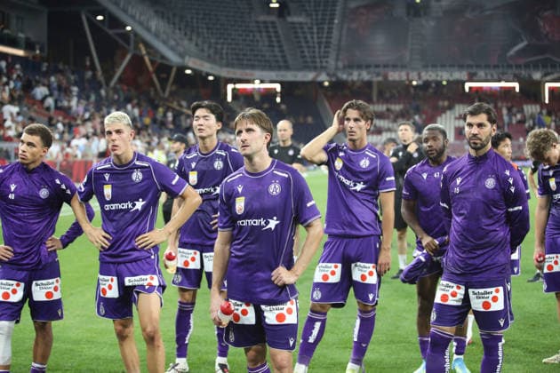 SOCCER - BL, RBS vs A.Wien SALZBURG,AUSTRIA,30.AUG.26 - SOCCER - ADMIRAL Bundesliga, Red Bull Salzburg vs FK Austria Wien. Image shows the disappointment of Reinhold Ranftl (A.Wien).  GEPAxpictures xMathiasxMandl