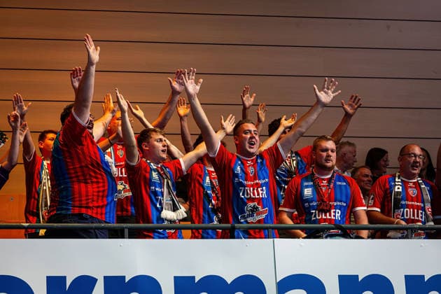 30.08.2026, xovx, Handball Opel Handball-Bundesliga, HSG Wetzlar - SG BBM Bietigheim Mitgereiste Fans des SC BBM Bietigheim Wetzlar Buderus Arena Hessen Deutschland (DE)