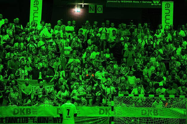 30.08.2026, xovx, Handball Opel Handball-Bundesliga, HSG Wetzlar - SG BBM Bietigheim Fans der HSG Wetzlar Wetzlar Buderus Arena Hessen Deutschland (DE)